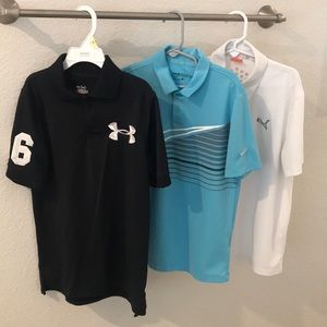 Lot of 3 Youth Polo Shirts